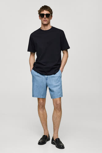 T-shirt (korte mouwen) Blauw - Mango