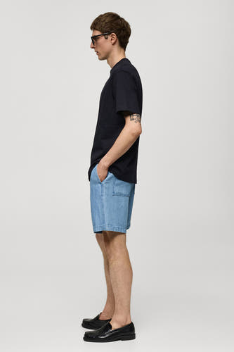 T-shirt (korte mouwen) Blauw - Mango