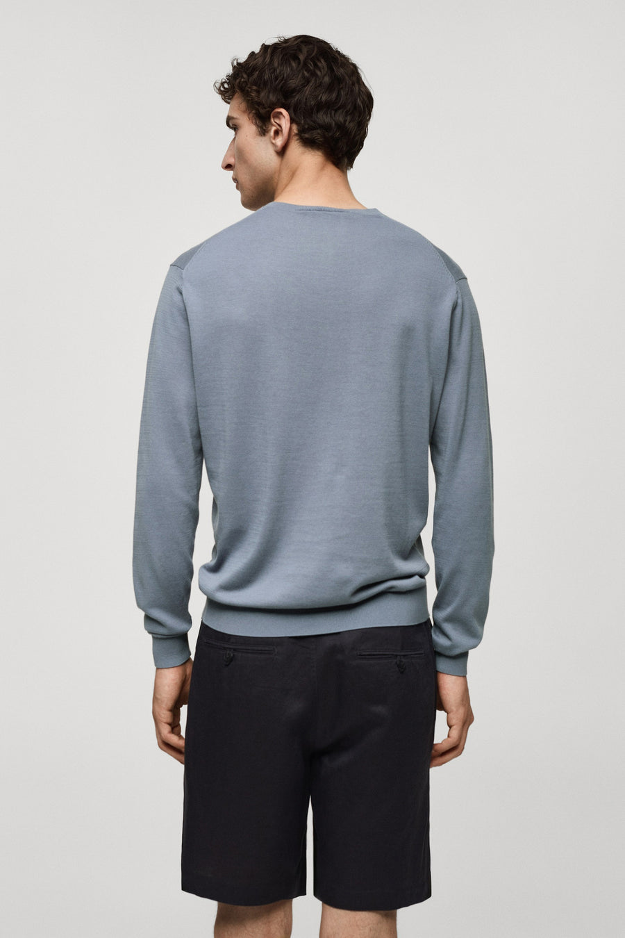 Trui met ronde hals Blauw - Mango