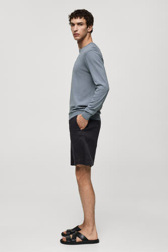 Trui met ronde hals Blauw - Mango