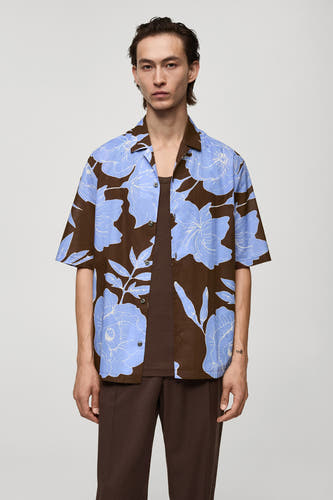 Hemd (korte mouwen) Bruin - Mango