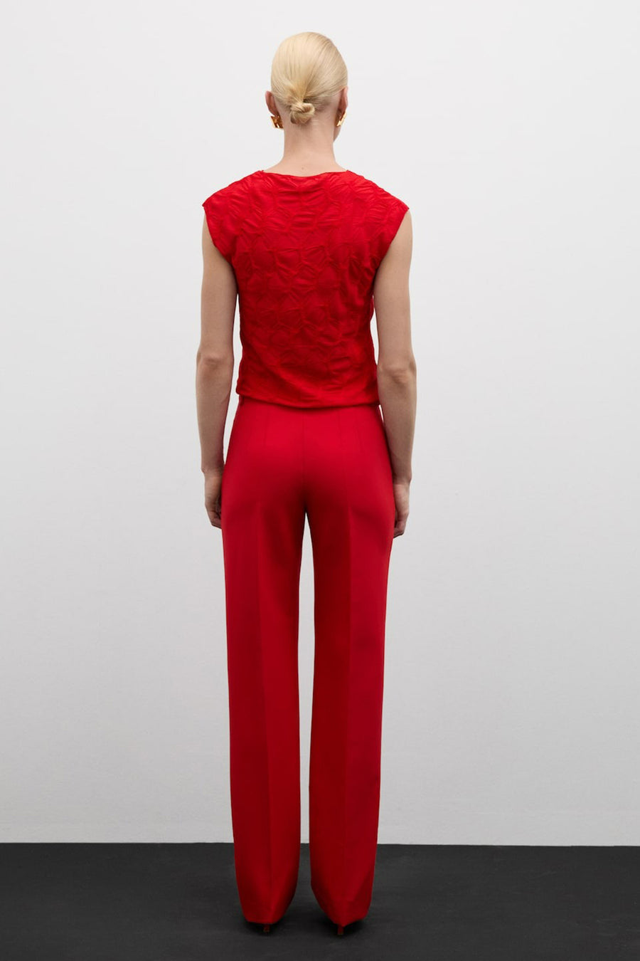 Blouse (korte mouwen) Rood - Mango