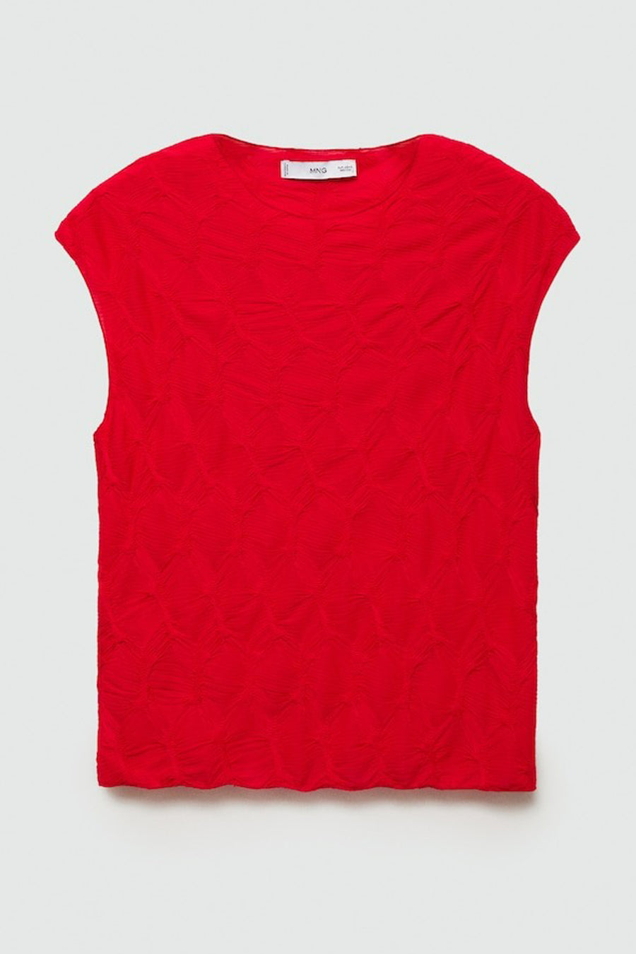 Blouse (korte mouwen) Rood - Mango