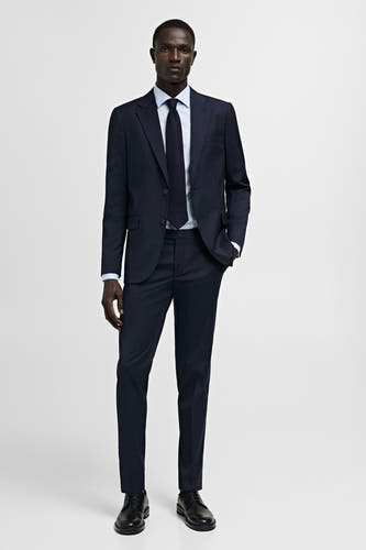Hemd (lange mouwen) Blauw - Mango