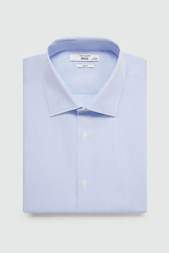 Hemd (lange mouwen) Blauw - Mango