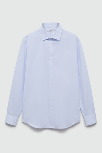 Hemd (lange mouwen) Blauw - Mango