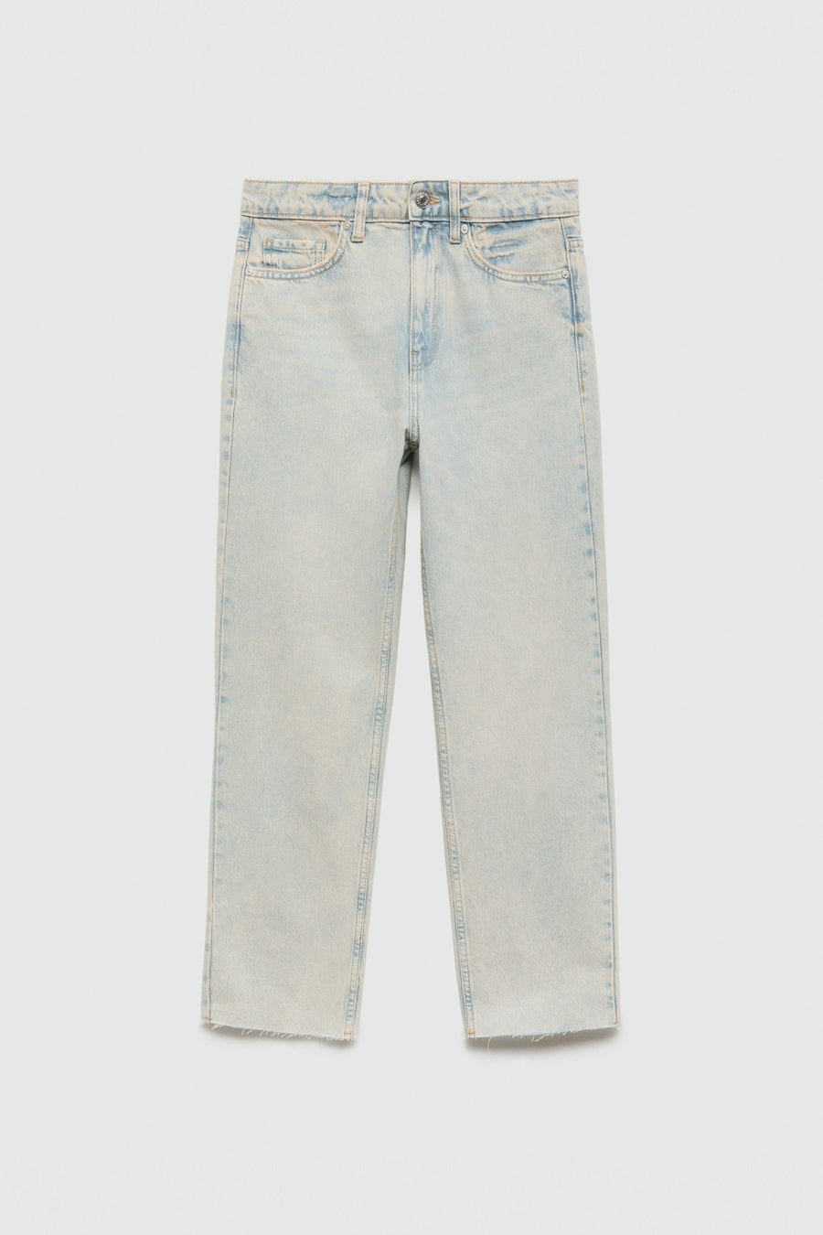 Jeans straight Light blue denim - Mango