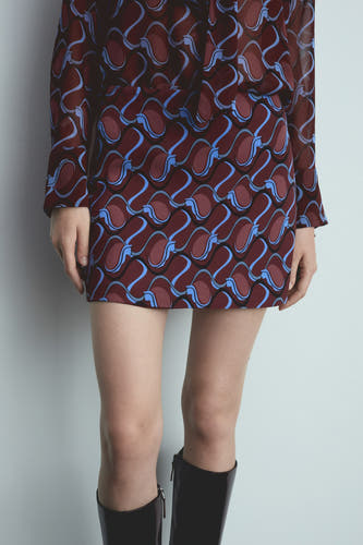 Rok (kort) Rood - Mango