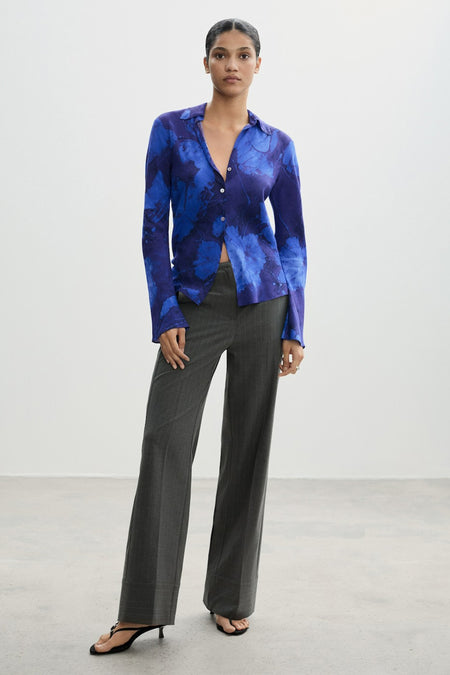 Hemd (lange mouwen) Blauw - Mango