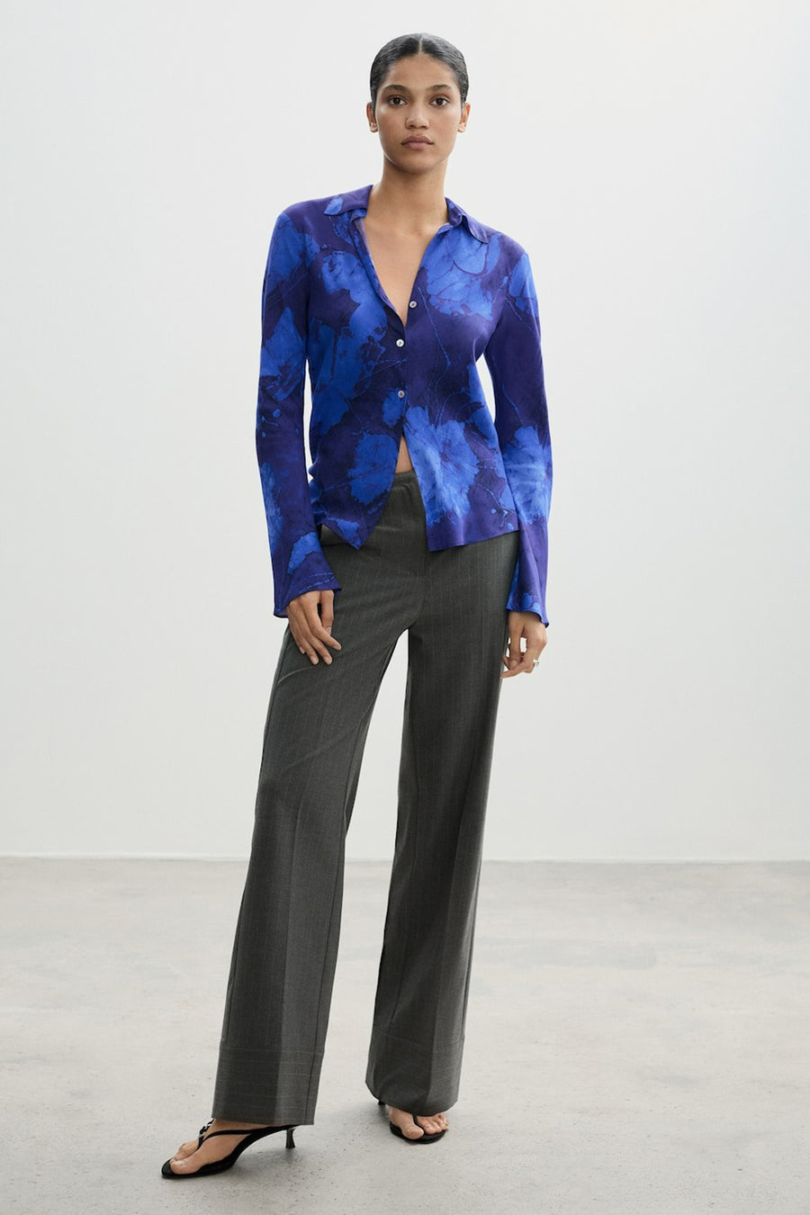Hemd (lange mouwen) Blauw - Mango