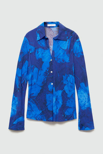 Hemd (lange mouwen) Blauw - Mango