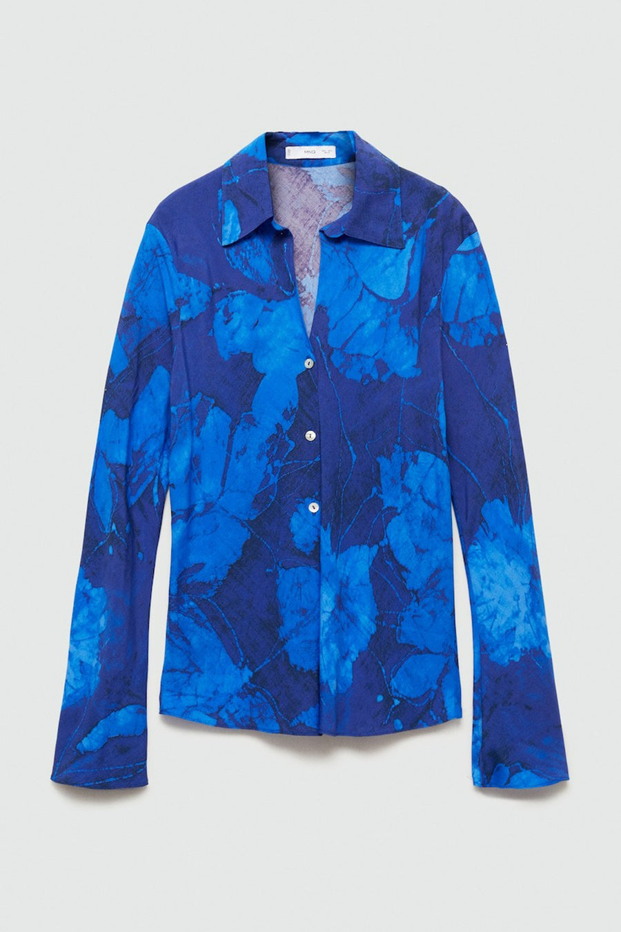 Hemd (lange mouwen) Blauw - Mango