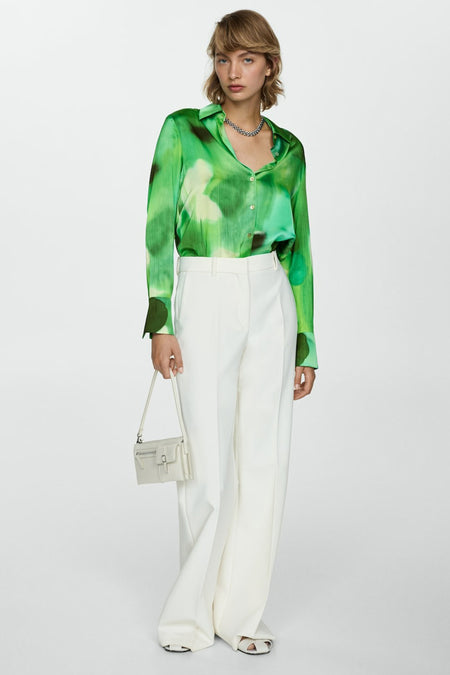 Hemd (lange mouwen) Groen - Mango
