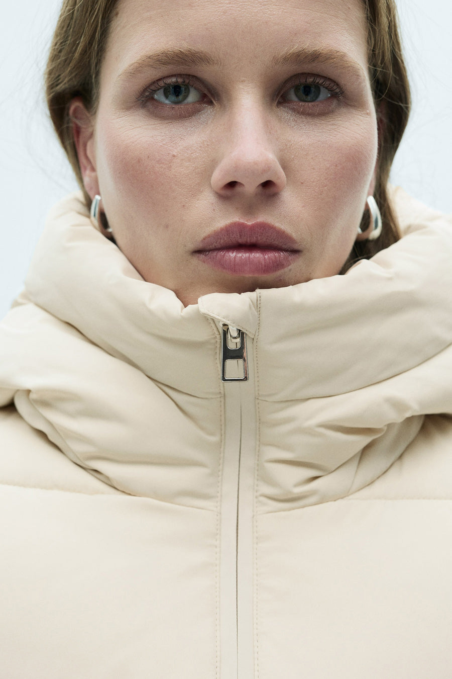 Korte jas Beige - Mango