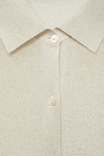 Hemd (lange mouwen) Zilver - Mango