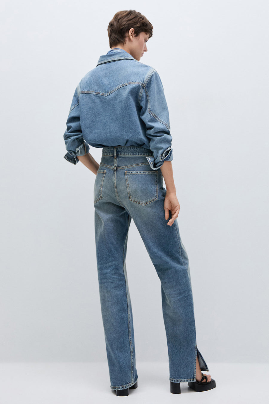 STELLA MANGO - mid blue denim