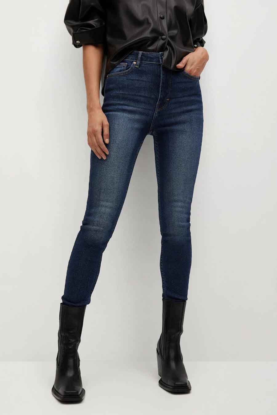Jeans skinny Mid blue denim - Mango
