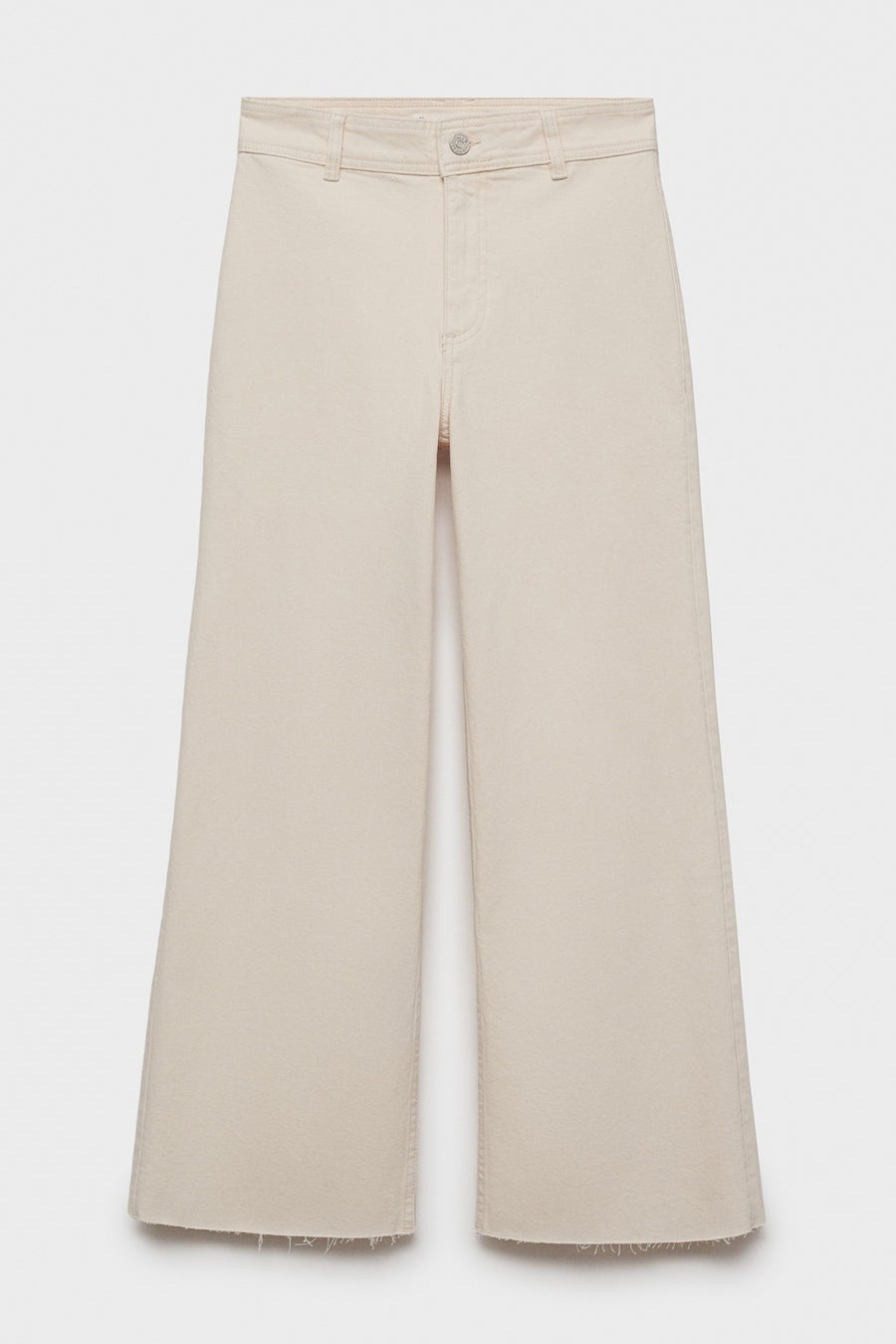 Jeans wide Off white denim - Mango