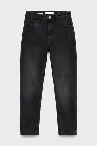 Mom Jeans Dark grey denim - Mango