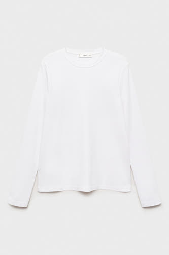 Top (lange mouwen) Wit - Mango
