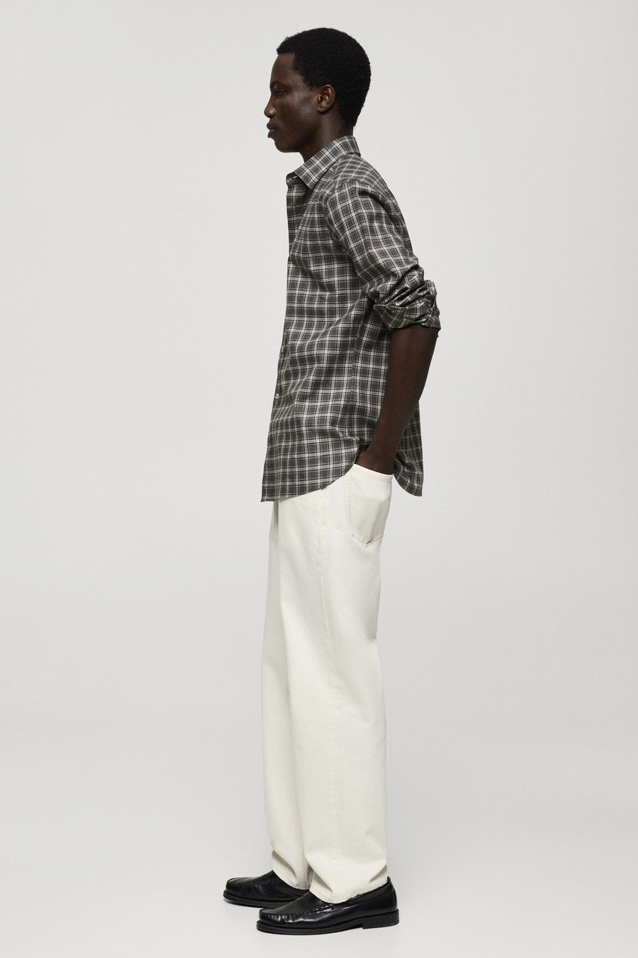Hemd (lange mouwen) Grijs - Mango
