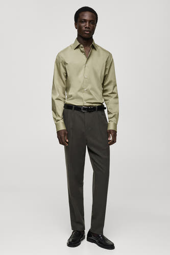 Hemd (lange mouwen) Groen - Mango