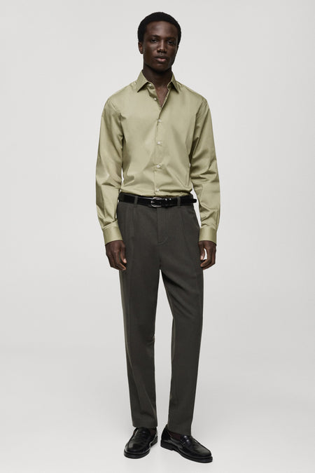 Hemd (lange mouwen) Groen - Mango