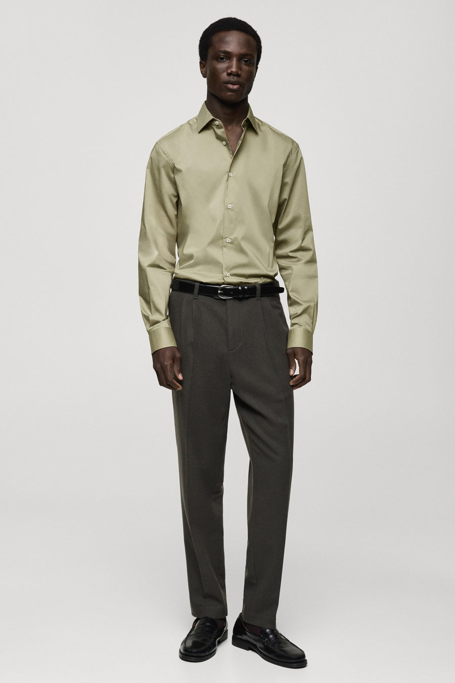 Hemd (lange mouwen) Groen - Mango