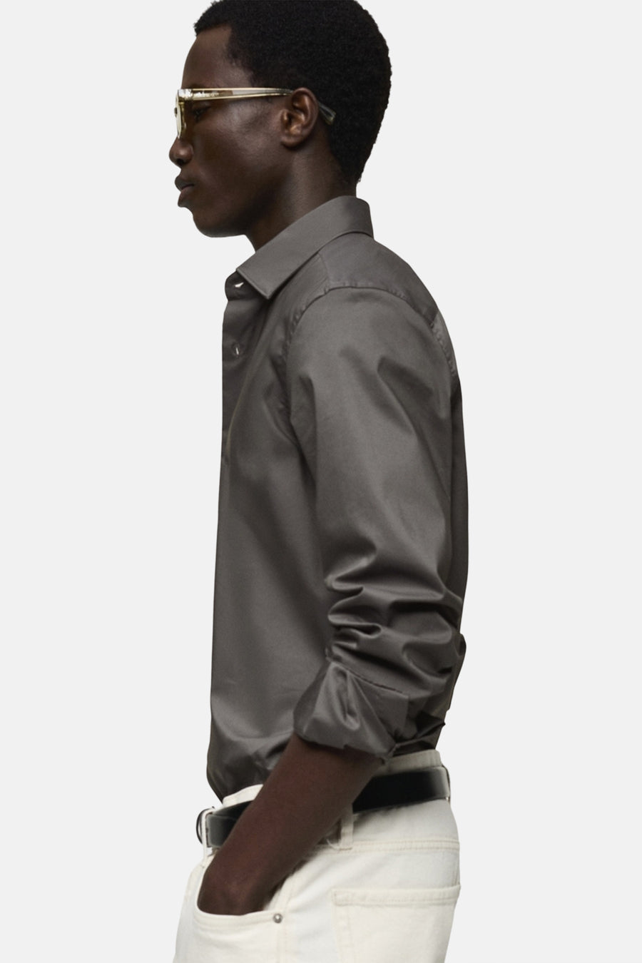 Hemd (lange mouwen) Grijs - Mango
