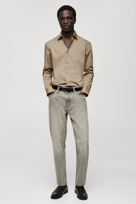 Hemd (lange mouwen) Bruin - Mango