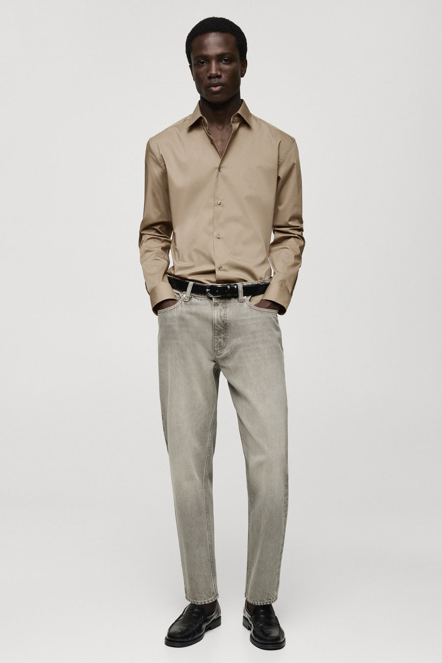 Hemd (lange mouwen) Bruin - Mango