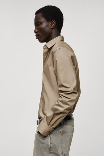 Hemd (lange mouwen) Bruin - Mango