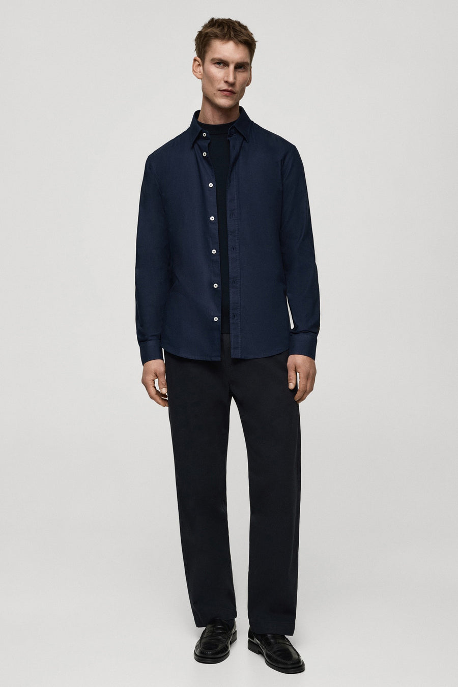 Hemd (lange mouwen) Blauw - Mango