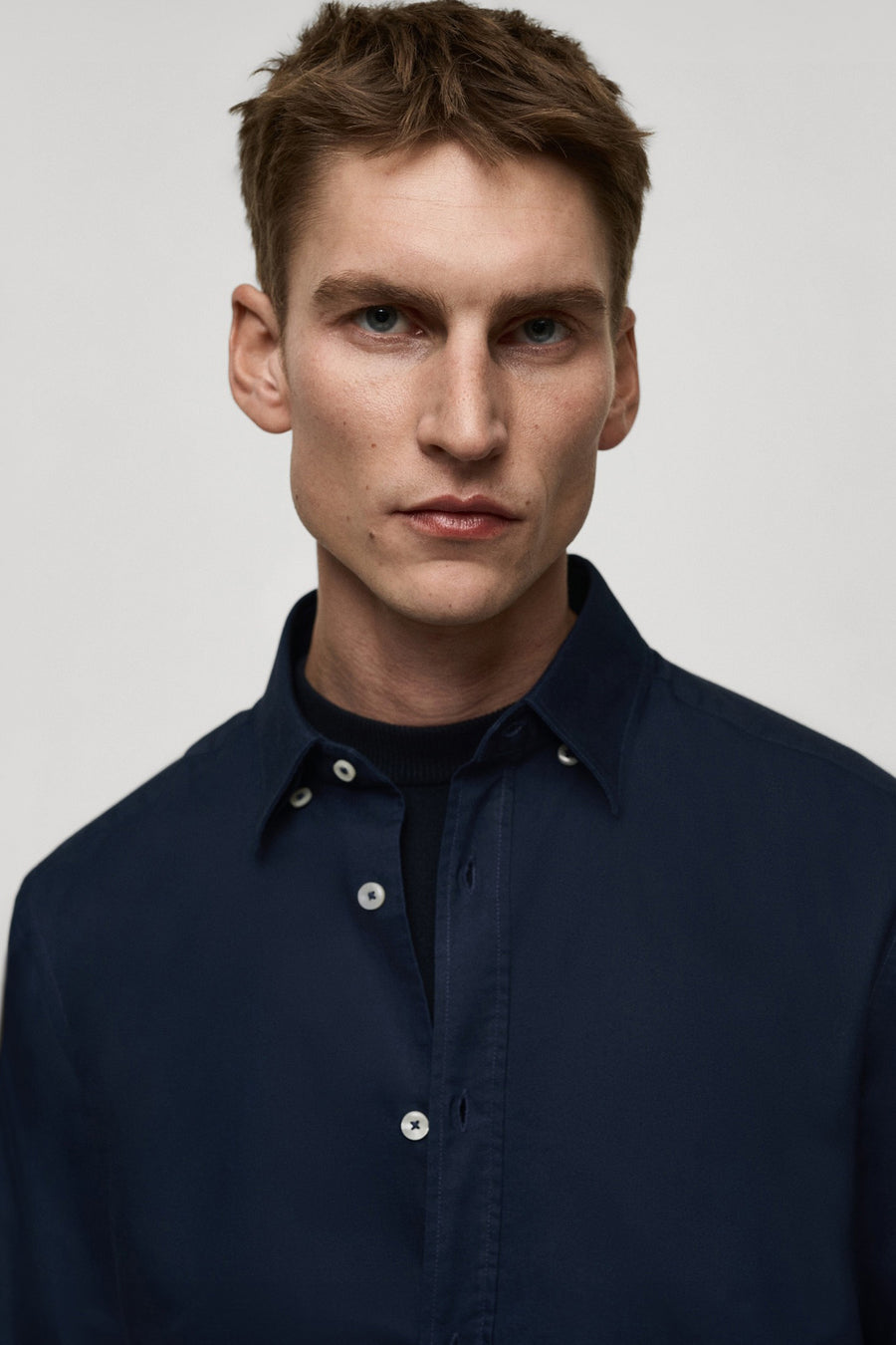 Hemd (lange mouwen) Blauw - Mango