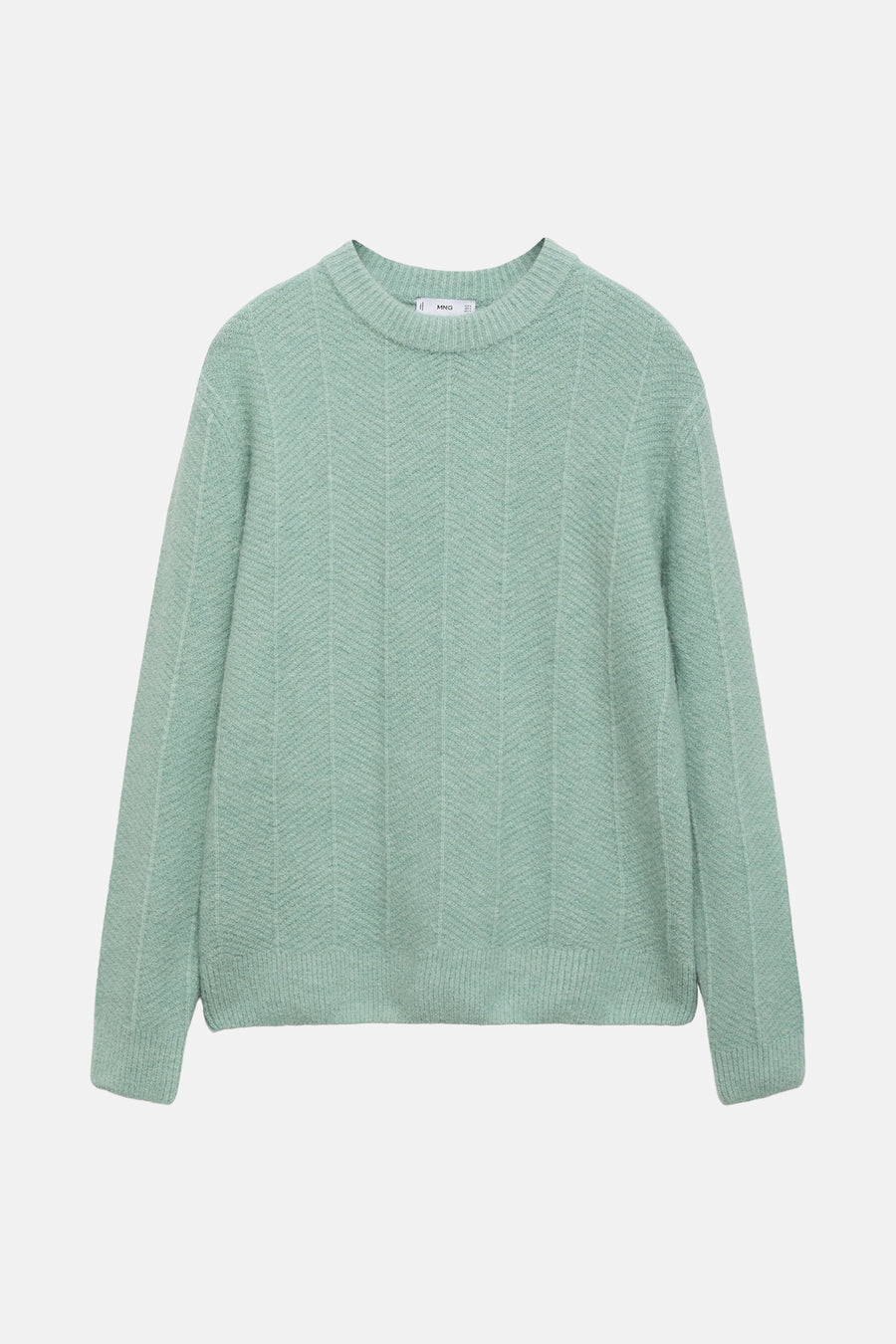 Trui met ronde hals Turquoise - Mango