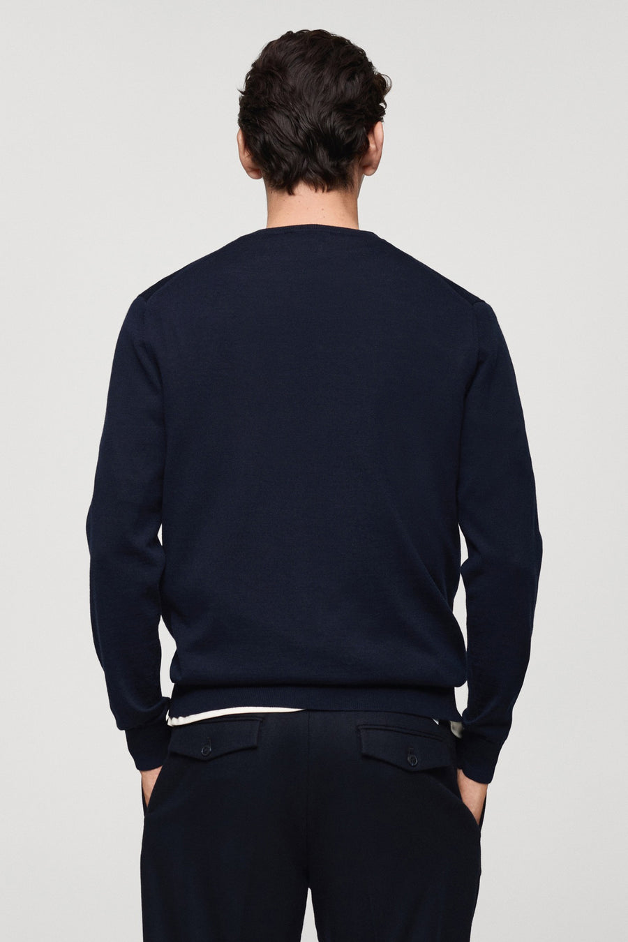 Trui met ronde hals Blauw - Mango