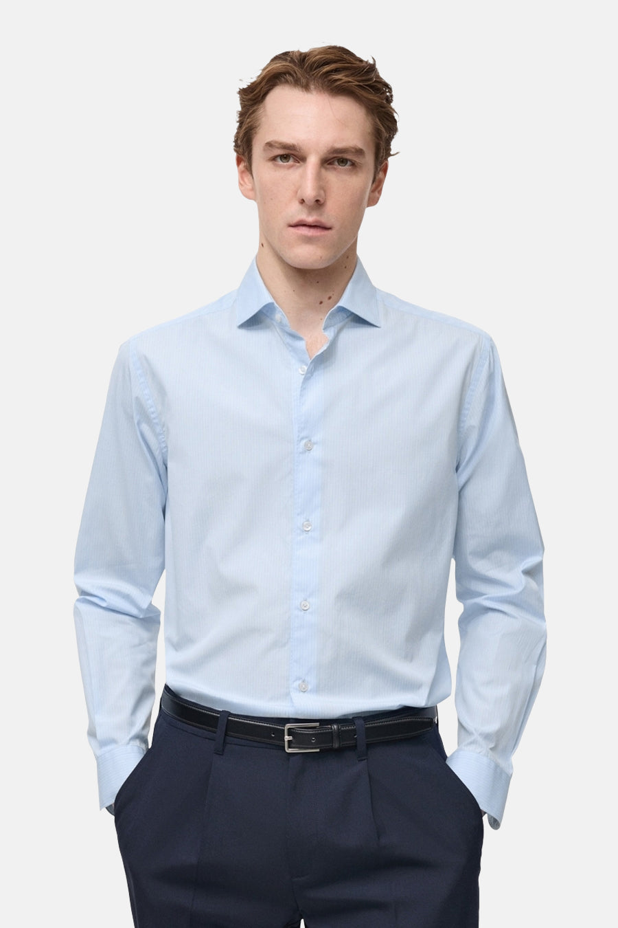 Hemd (lange mouwen) Blauw - Mango