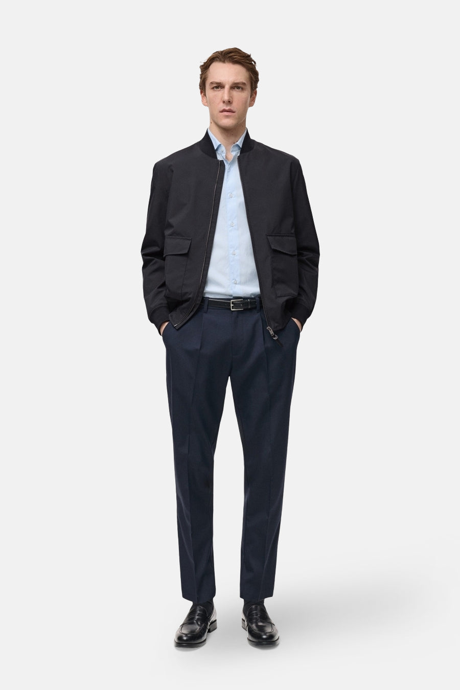 Hemd (lange mouwen) Blauw - Mango