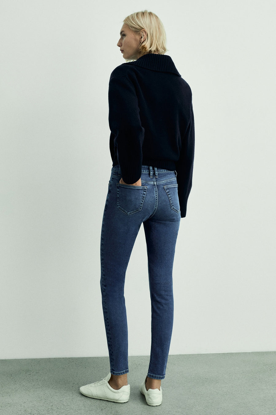 Jeans skinny Mid blue denim - Mango