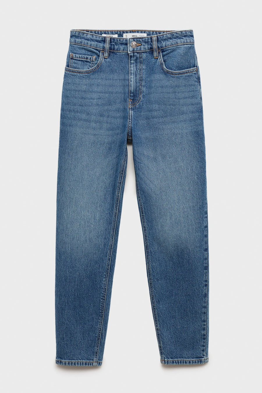 Mom Jeans Mid blue denim - Mango