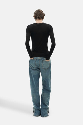 Top (lange mouwen) Zwart - Mango