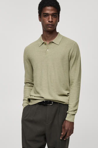 Trui met ronde hals Groen - Mango