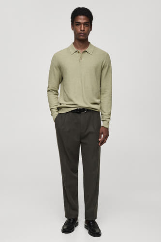 Trui met ronde hals Groen - Mango