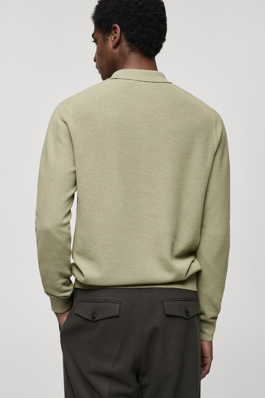 Trui met ronde hals Groen - Mango