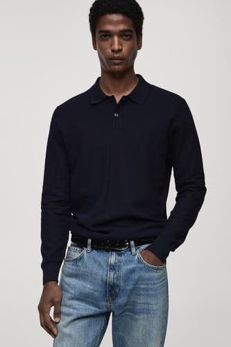 Trui met ronde hals Blauw - Mango