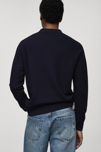 Trui met ronde hals Blauw - Mango