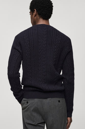 Trui met ronde hals Blauw - Mango