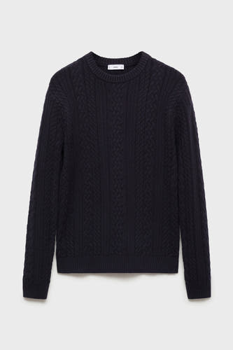 Trui met ronde hals Blauw - Mango
