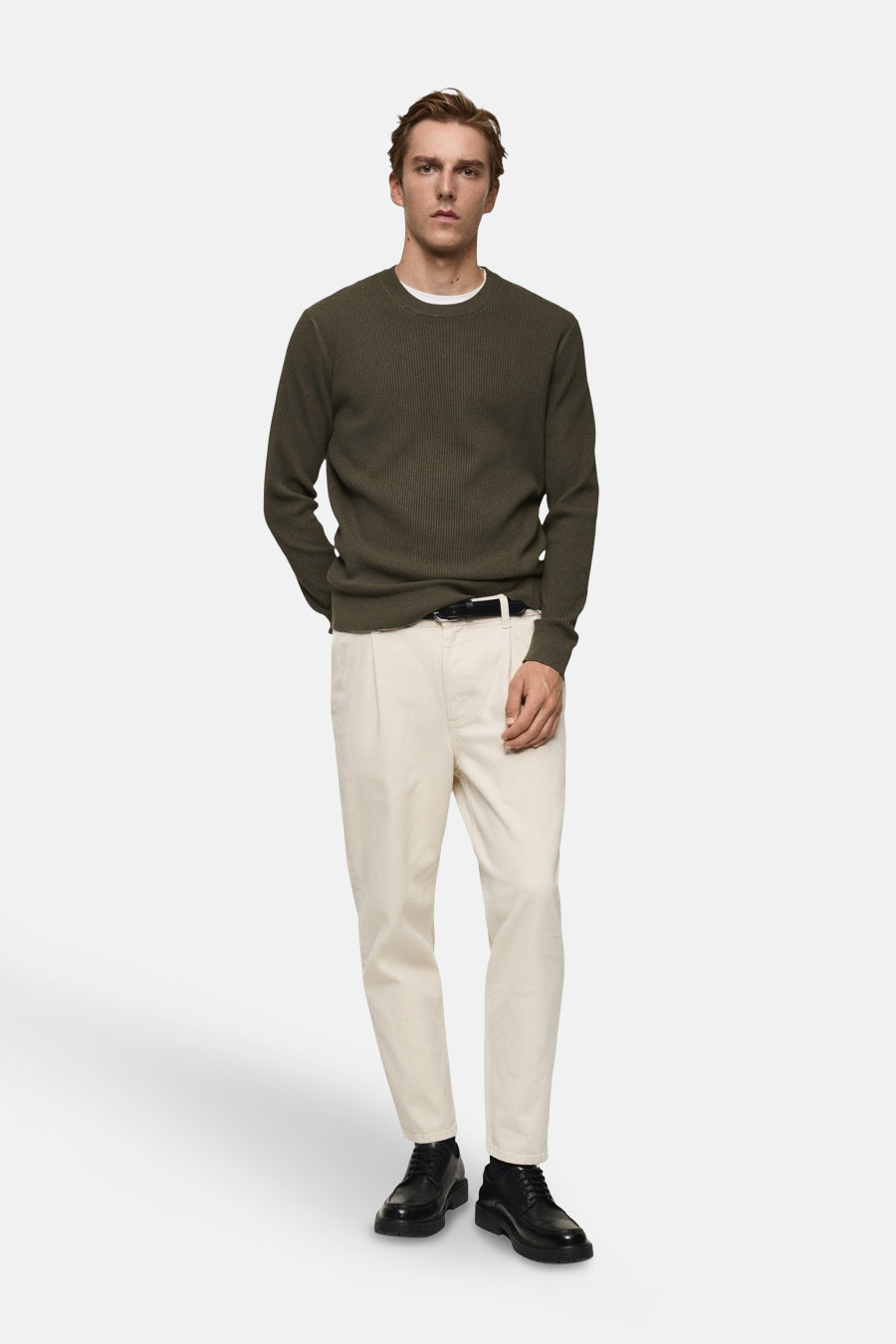 Trui met ronde hals Groen - Mango