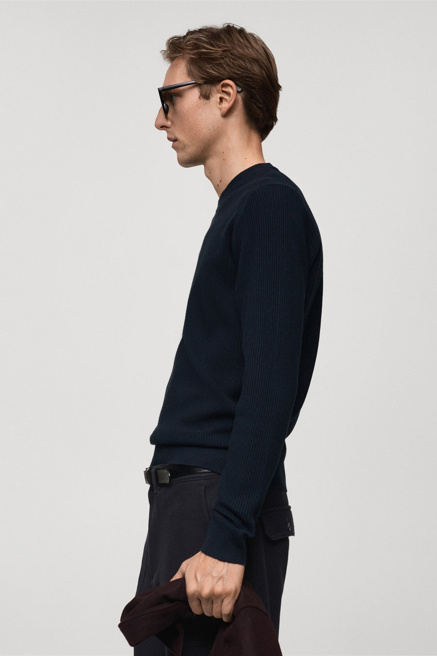 Trui met ronde hals Blauw - Mango